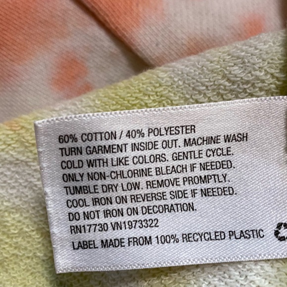 Wild Fable Tie-Dye Hoodie - Orange, Green, Yellow - Picture 4 of 6